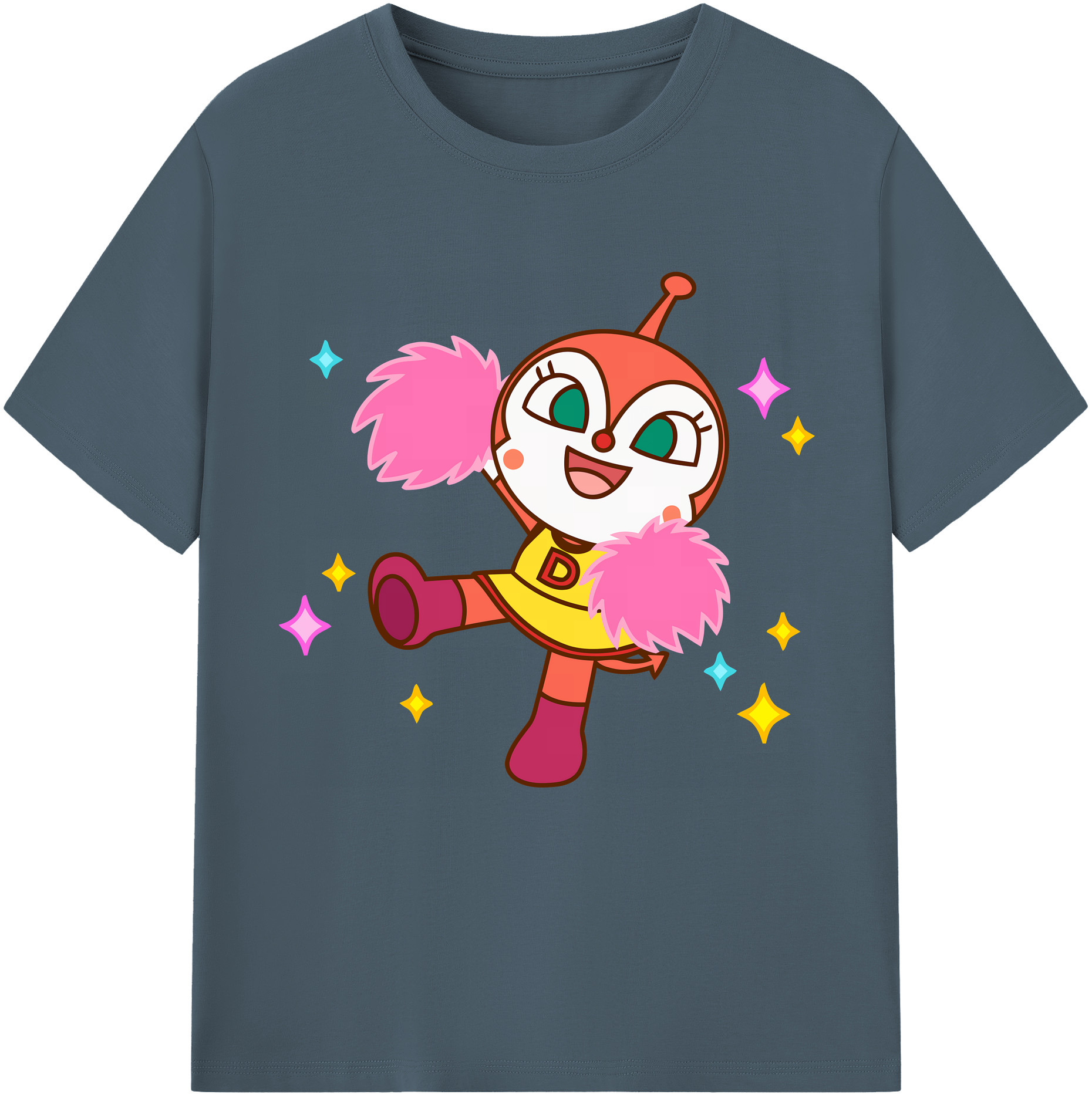 （画像用） アンパンマン Anpanman 綿100％半袖Tシャツ（フロントプリント）